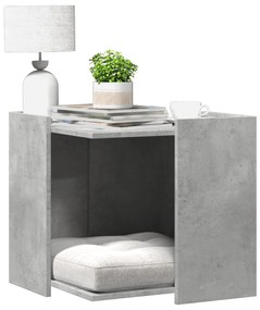 Recinto Lettiera Gatti Grigio Cemento 53x53x51 Cm İn Truciolato /