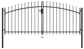 Cancello Doppio Con Punte A Lancia 300x150 Cm /