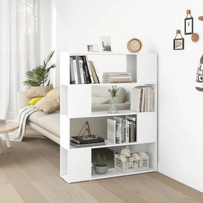 Libreria/Divisorio Bianco 100x24x124 cm