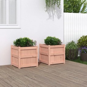 Fioriere Da Giardino 2 Pz İn Legno Massello Di Douglas /