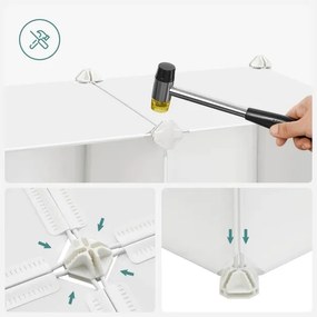 Armadio modulare per bambini con contenitori ANET colorato