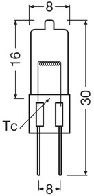 Confezione da 10 lampadine per forno HALOSTAR G4/10W/12V 2700K - Osram