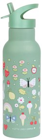 A Little Lovely Company - borraccia in acciaio inox, 500 ml - allegria