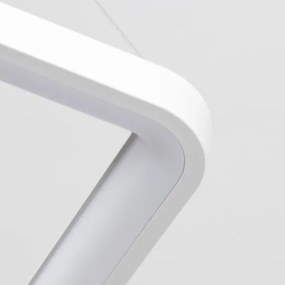 Brilagi - Lampada a sospensione dimmerabile con cavo FALCON SLIM LED/50W/230V 50x50 cm bianco + telecomando