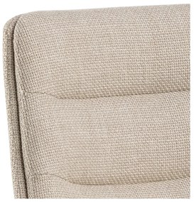 Sgabello da bar nero/beige con altezza regolabile (altezza della seduta 65 cm) Adisa – Actona
