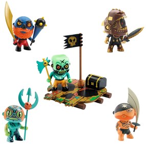 Pacchetto Arty Toys grande - pirati Tatoo & So Hipster & Nha & Globular & Skull con zattera