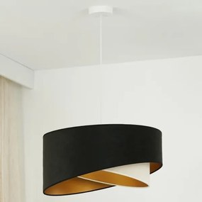 Brilagi - Lampadario LED a sospensione con filo LYRA 1xE27/15W/230V nero/color crema/oro