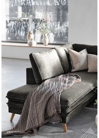 Divano letto angolare grigio scuro (angolo sinistro) Charming Charlie - Miuform