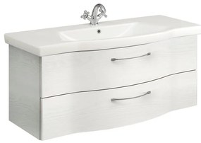 Mobile da bagno sospeso sotto lavabo L 115 x H 49 x P 48 cm rovere chiaro, 2 cassetti PELIPAL Solitaire