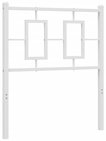 Testiera in metallo bianco 75 cm