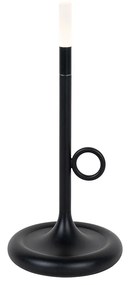 Lampada da tavolo da esterno nera con LED con dimmer touch ricaricabile - Sjarel