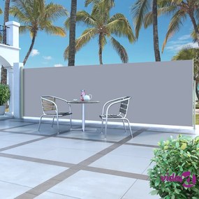 vidaXL Tenda Laterale Retrattile per Patio 160x500 cm Grigia