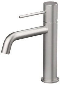 Miscelatore Per Lavabo In Ottone Nichel Spazzolato Smooth Rubicer