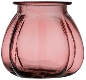 Vaso Rosa vetro riciclato 18 x 18 x 16 cm
