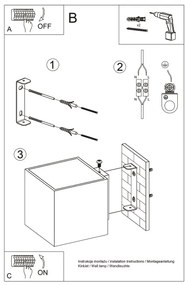 Brilagi -  Applique a LED MURO 1xG9/4W/230V nero