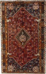 Shiraz Tappeto persiano 160x250 Rosso (Iran) Annodato A Mano