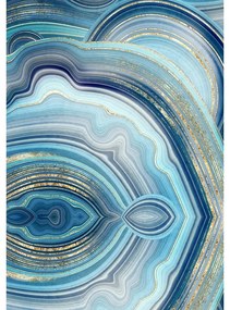 Set di tappetini per il bagno blu 2 pz 60x100 cm – Foutastic