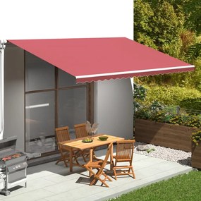 Tessuto di Ricambio per Tenda da Sole Rosso Borgogna 5x3 m