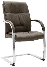 Sedia Da Ufficio A Sbalzo Grigio Talpa İn Tessuto /