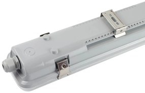 Plafoniera IP66 per 2 tubi LED 60cm - (Unilaterale) - Serie Professional
