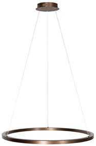 Lampada a sospensione bronzo 80 cm con LED dimmerabile a 3 livelli - Girello