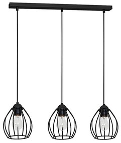 Lampadario STAR 3xE27/60W/230V nero