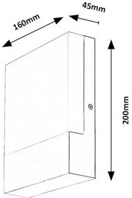 Rabalux 77098 - Applique a LED da esterno GIMONE LED/10W/230V IP44 bianco