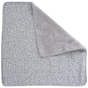 Coperta per bambini grigia in micropile 80x80 cm Miffy – Roba