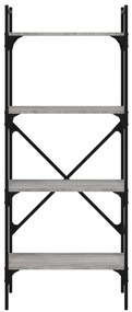 Libreria grigio sonoma 4 ripiani 56x31,5x138,5 cm multistrato