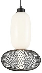 Lampadario LED a sospensione con filo ARAME LED/15W/230V diametro 22 cm nero