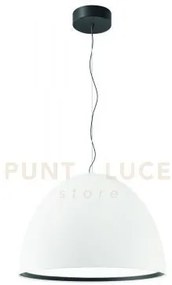 Sospensione cupola 1 luce a led 50w 3000k 4691lm d.60 bianco in all...
