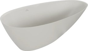 Mexen Milano vasca da bagno freestanding in conglomerato 150 x 82 cm, cemento opaco - 57301508561