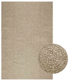 Tappeto Zızur Beige 160x230 Cm Aspetto Iuta Interni Ed Esterni /