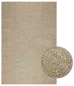 Tappeto Zızur Beige 160x230 Cm Aspetto Iuta Interni Ed Esterni /