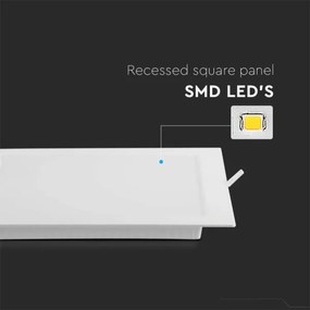 Lampada LED da incasso LED/18W/230V 22x22 cm 6500K bianco