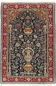 Sarouk Tappeto 200 x 140 Blu (Iran) Annodato A Mano