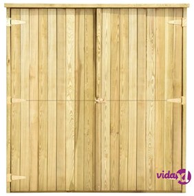 vidaXL Rimessa Attrezzi da Giardino 163x50x171 cm in Pino Impregnato