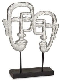 Statua Decorativa Viso Argentato 27 x 32,5 x 10,5 cm (4 Unità)