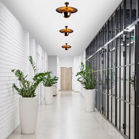 Lampadario color rame con paralume in metallo ø 48 cm Kurt – Opviq lights