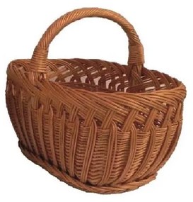 Cesto in vimini per legna con manico 41x52 cm