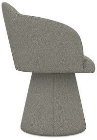 Sedia da pranzo grigia in imbottito Kanoa – Makamii