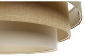 Lampadario a sospensione con filo BOHO TRINITI 1xE27/60W/230V grigio/beige/color crema