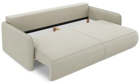 Divano color crema allungabile/con contenitore 216 cm Nanea – Makamii