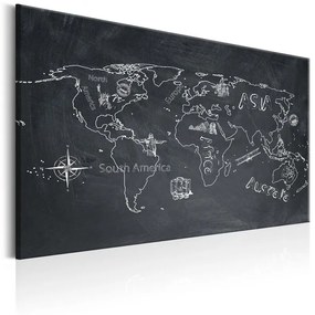 Quadro World Map: Travel broadens the Mind