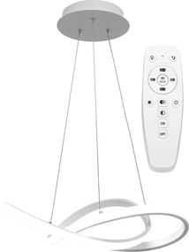 Lampada Da Soffitto Pensile Ring Moderno LED+Telecomando APP392-CP Bianco