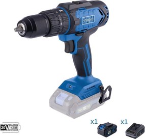 Scheppach - Trapano avvitatore 20v batteria 4.0Ah e caricabatteria ixes c-cd45-x