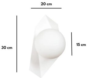 Applique DRIFTON K1 WHITE Colore Bianco