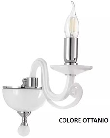 Applique in vetro soffiato 1306 1 luce ap.1306-1-ott ottanio