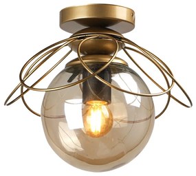 Lampada da soffitto in colore oro Alaca - Squid Lighting