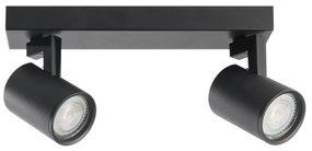 Faretto LYNX 2xGU10/10W/230V nero